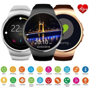מגניבים בשקל שעונים חכמים Bluetooth Smart Watch Heart Rate Monitor GSM Watch for Samsung S9 S8 Plus ASUS